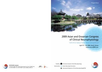 2009 Asian and Oceanian Congress of Clinical ... - PEOPLE-X