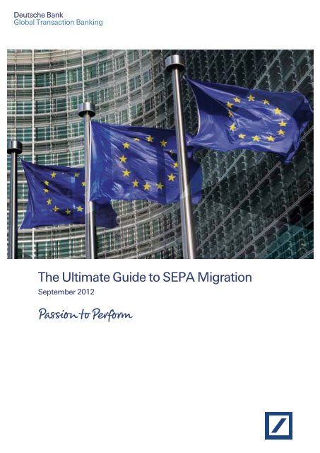 The Ultimate Guide to SEPA Migration - GTB - Deutsche Bank
