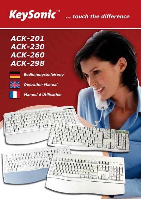 Bedienungsanleitung ACK-201, ACK-230, ACK-260 ... - Maxpoint