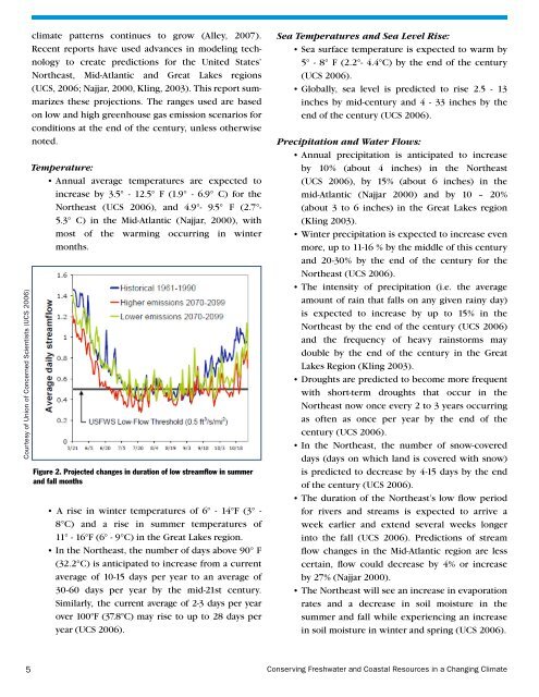 Conserving Freshwater and Coastal Resources in a Changing Climate