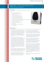 Optical Smoke Beam Detector - System Sensor Europe