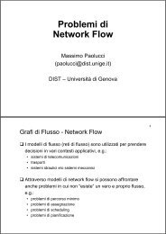 Problemi di Network Flow - Massimo Paolucci