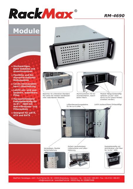 RM-4690 RackMaxR RackMaxR - MaxPoint