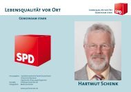 LebensqualitÃ¤t vor Ort Hartmut Schenk - SPD-Ortsverein Bevensen