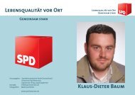 LebensqualitÃ¤t vor Ort Klaus-Dieter Baum - SPD-Ortsverein Bevensen