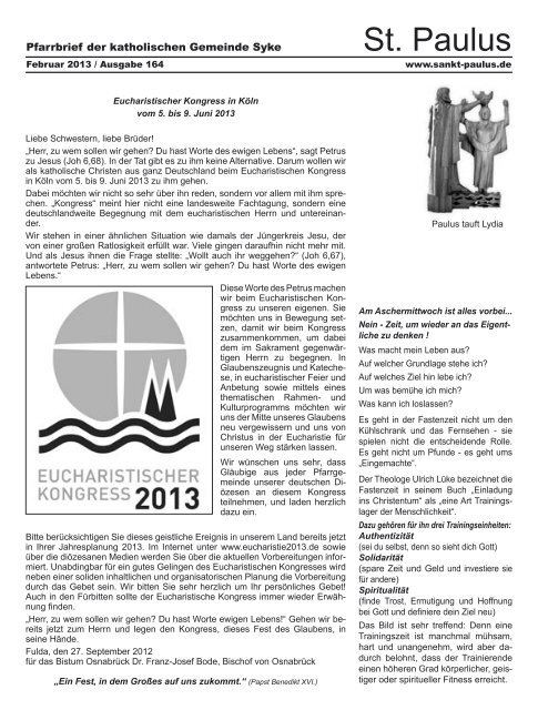 Ausgabe 164.indd - Sankt-Paulus.de