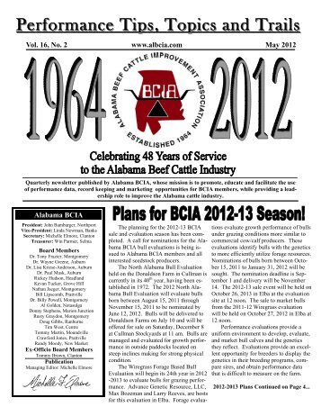 Alabama BCIA May 2012 Newsletter - AL BCIA