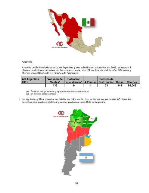 Reporte Anual que se presenta de acuerdo con ... - Arca Continental