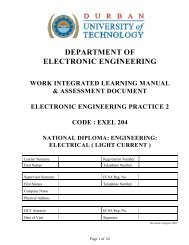 EXEL204 - CS DUT - Durban University of Technology