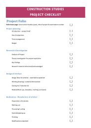 construction studies Project Checklist - MeathVEC