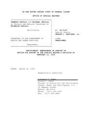 IN THE UNITED STATES COURT OF FEDERAL CLAIMS ... - Whale