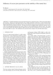 Influence of excess pore pressures on the stability of the tunnel face