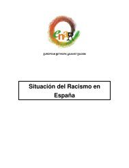 Situación del Racismo en España. EUROPEAN NETWORK ...