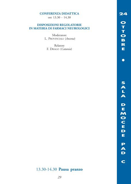 Pausa pranzo - SocietÃ  italiana di neurologia