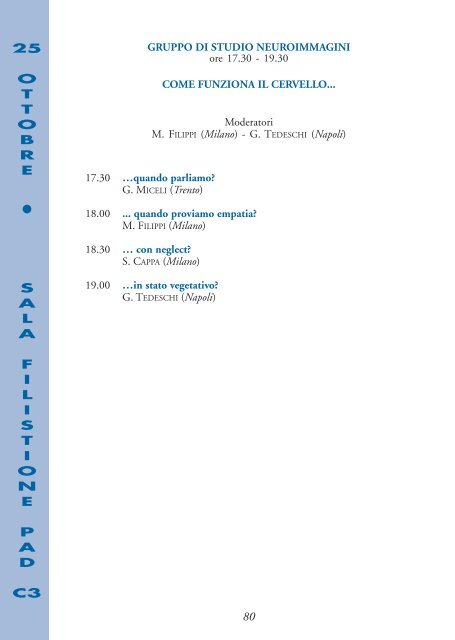 Pausa pranzo - SocietÃ  italiana di neurologia