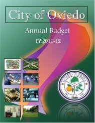 FY 2011-12 Adopted Budget - City of Oviedo