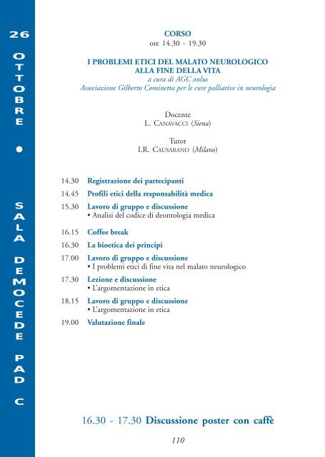 Programma - SocietÃ  italiana di neurologia