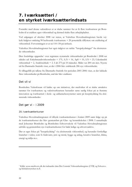Handlingsplanen for 2009 - Bornholms Regionskommune