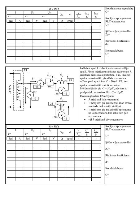 Darba vietas numurs: ETP 6. laboratorijas darbs Spriegumu ...