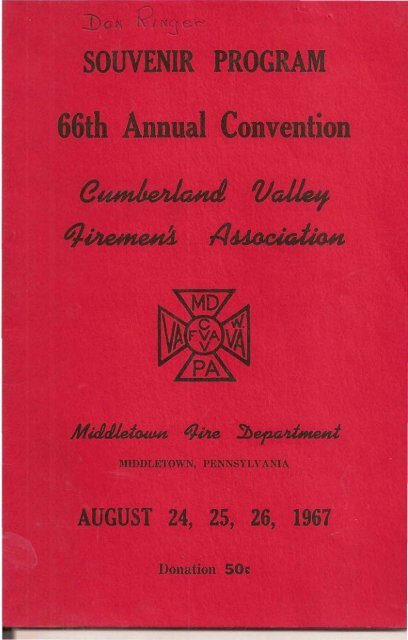 66th Annual Convention - My FireCompanies.com