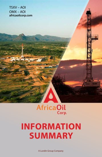 Project Summary Booklet - Africa Oil Corp.