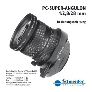 PC-SUPER-ANGULON Â¡:2,8/28 mm - Schneider-Kreuznach