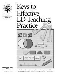 Keys to Effective LD Teaching Practice - Center for Literacy ...