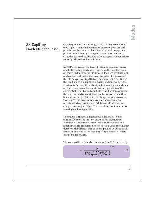 High performance capillary electrophoresis - T.E.A.M.