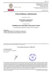 TYPE APPROVAL CERTIFICATE - Thermaflex