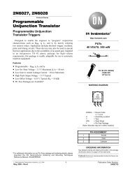 Programmable Unijunction Transistor - ON Semiconductor