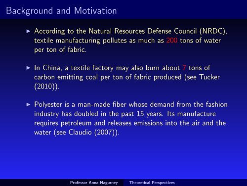 Operations Management and Supply Chain Network Theory