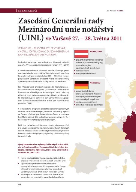 Číslo 3 - Notářská komora České republiky