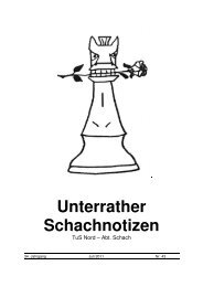 Unterrather Schachnotizen - TUS Düsseldorf-Nord