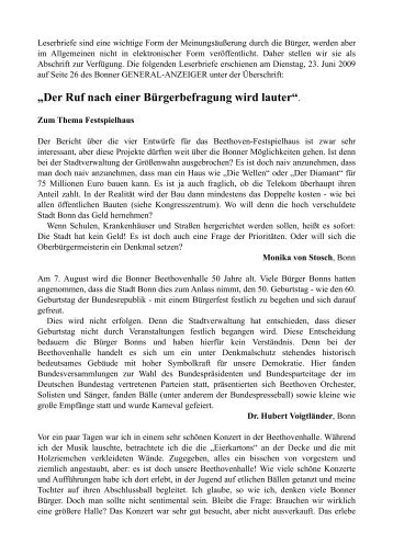 âDer Ruf nach einer BÃ¼rgerbefragung wird lauterâ.