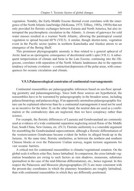 Terrestrial Palaeoecology and Global Change