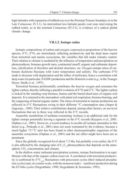 Terrestrial Palaeoecology and Global Change