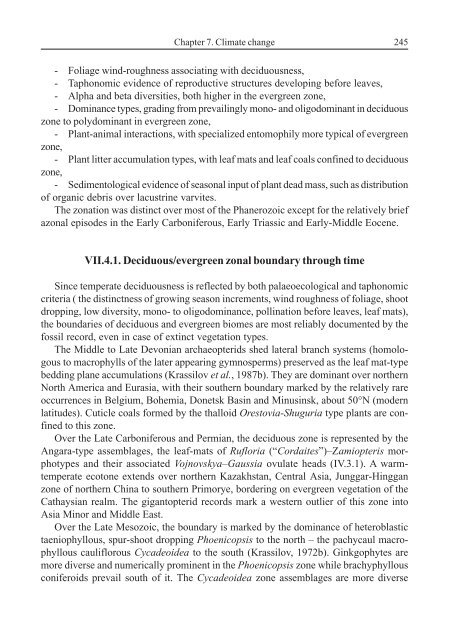 Terrestrial Palaeoecology and Global Change