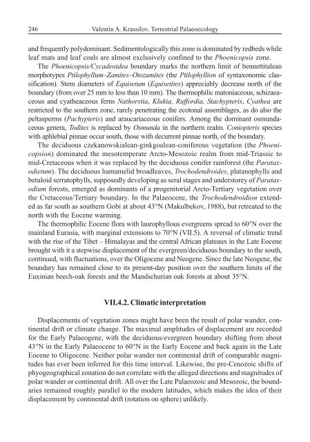 Terrestrial Palaeoecology and Global Change