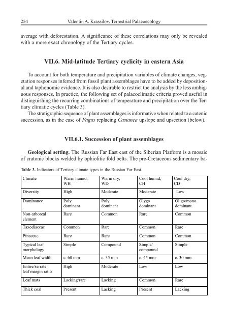 Terrestrial Palaeoecology and Global Change