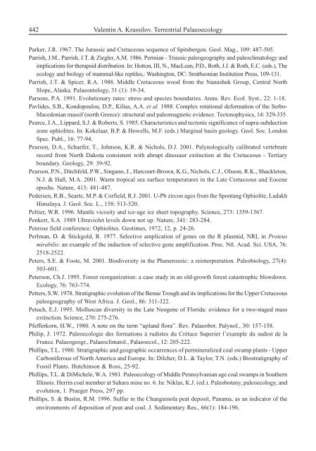 Terrestrial Palaeoecology and Global Change