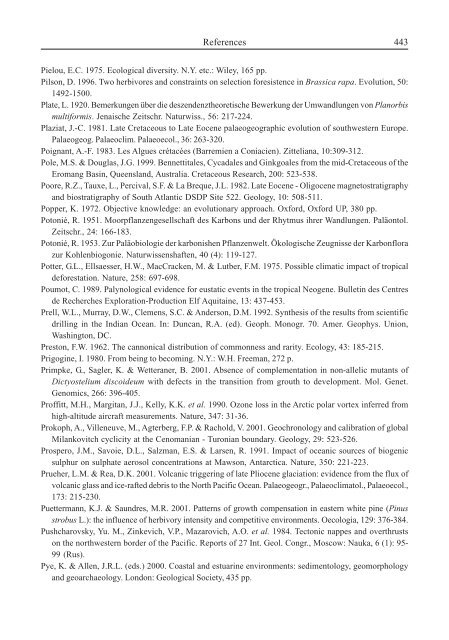 Terrestrial Palaeoecology and Global Change