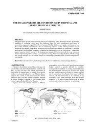 The Challenges of Air-Conditioning in tropical and Humid Tropical Climates