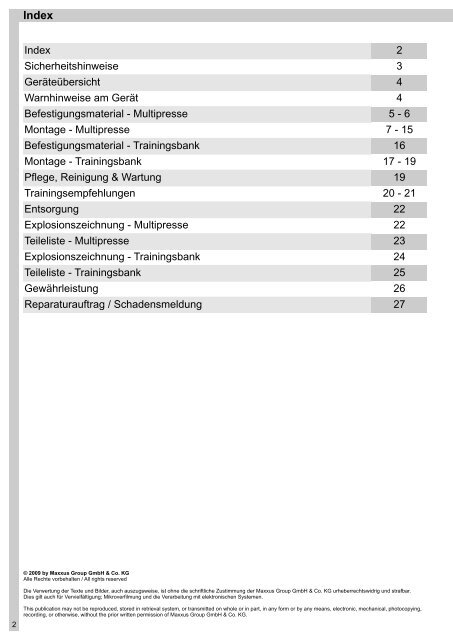 Multipresse - MAXXUS