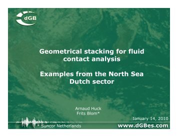 Geometrical stacking for fluid contact analysis Examples from the ...