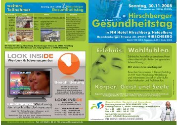 Vorträge Gesundheitstag - Schriese.de
