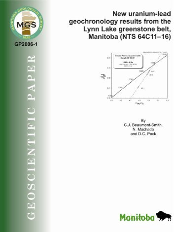 New uranium-lead geochronology results from the Lynn Lake ...