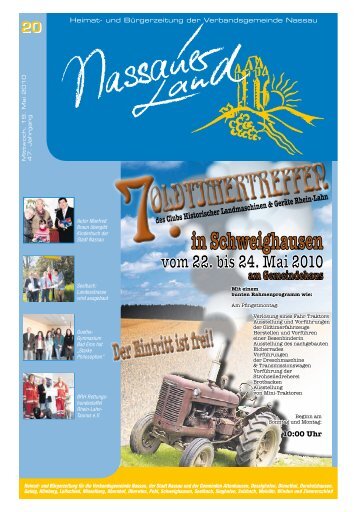 Mitteilungsblatt Ausgabe 20 - Verbandsgemeinde Nassau