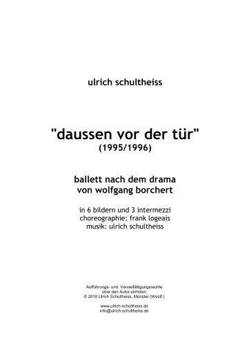 Draussen vor der TÃ¼r - BILD 1 - Ulrich Schultheiss