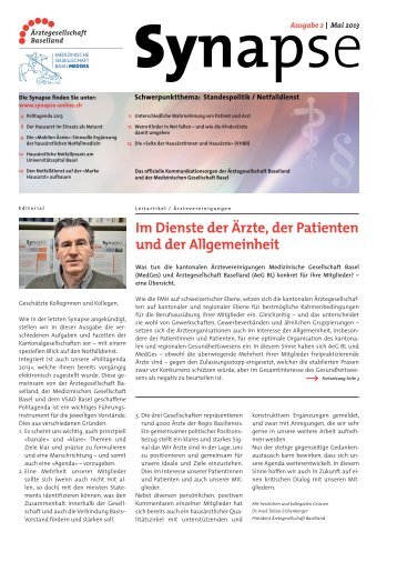 Gesamtausgabe Magazin 2 | 2013 - synapse-online.ch