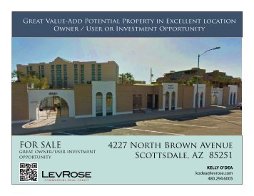 4227 North Brown Avenue Scottsdale, AZ 85251 FOR SALE